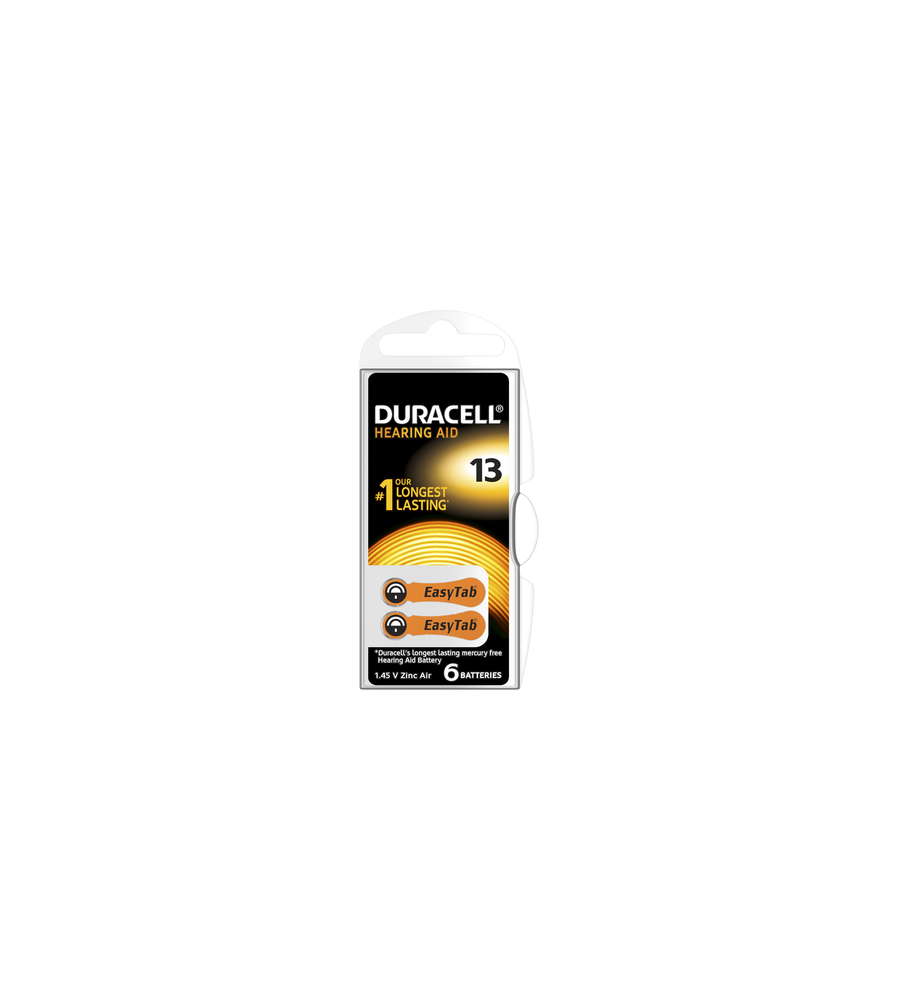 Duracell - Duracell ActivAir Hearing Aid DA13 1.45V baterii aparate auditive - Baterii auditive - BS267-CB