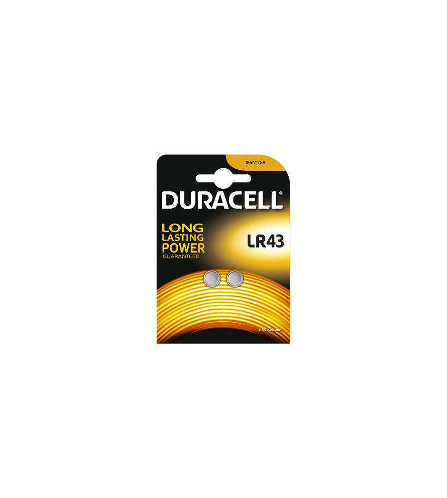 Duracell - Duracell G12 / LR43 / 186 baterii (Duo Blister) - Baterii plate - BS268-CB