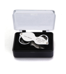 Oem - 10x-18mm si 20x-12mm lupa argintie mini pentru bijuterii - Lupe și Microscoape - AL1057