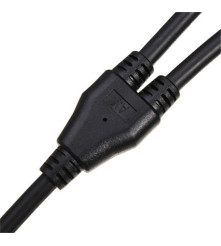 Oem - MC4 DC Cablu Conector panou solar DC 2x male la 1x female - Cablări și conectori - AL1028