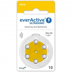 EverActive, everActive ULTRASONIC 10 1,45V Baterie pentru aparate auditive - fără mercur, Baterii auditive, BL305-CB