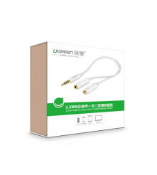 UGREEN - 3.5mm Jack to Dual 3.5mm F Headset + Mic Y Splitter - Cabluri audio - UG278-CB
