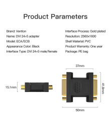 Vention - Adaptor Convertor DVI (24 + 5) Mama la DVI Mama - DVI și DisplayPort adaptoare - V094