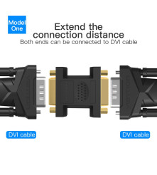 Vention - Adaptor Convertor DVI (24 + 5) Mama la DVI Mama - DVI și DisplayPort adaptoare - V094