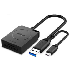 UGREEN - Cititor de carduri USB 3.0 SD / TF cu OTG - Memorie SD și USB - UG411
