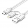 UGREEN - 2 in 1 UGREEN Cablu Lightning USB A la Micro USB - iPhone cabluri de date - UG419-CB