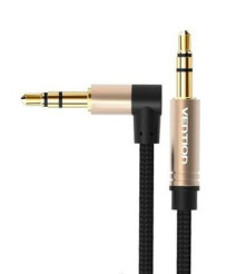 Vention - Cablu audio Vention Jack 3,5 mm Aux tata la tata in unghi de 90 de grade - Cabluri audio - V097-CB