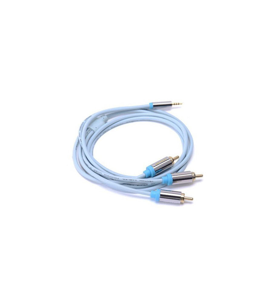 Vention - VENTION Cablu 3 RCA (Male) la Cablu audio de 2.5mm (Male) placat cu aur - Cabluri audio - V098-CB