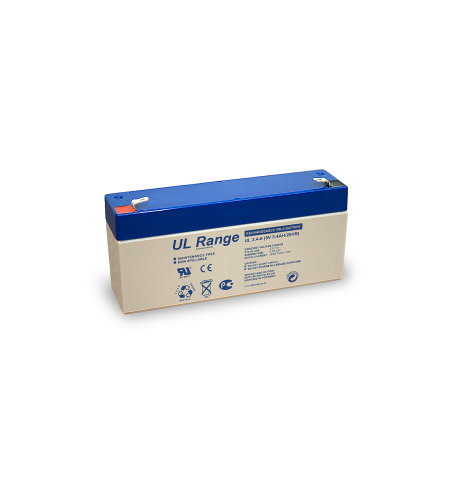 Ultracell - Acumulator Ultracell 3400mAh 6V (UL3.4-6) - Baterii Plumb-acid - BS328