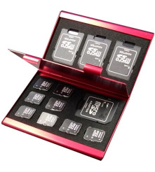 Oem - TF si micro-SD Carcasa din aluminiu pentru caduri de memorie - Memorie SD și USB - AL643-CB