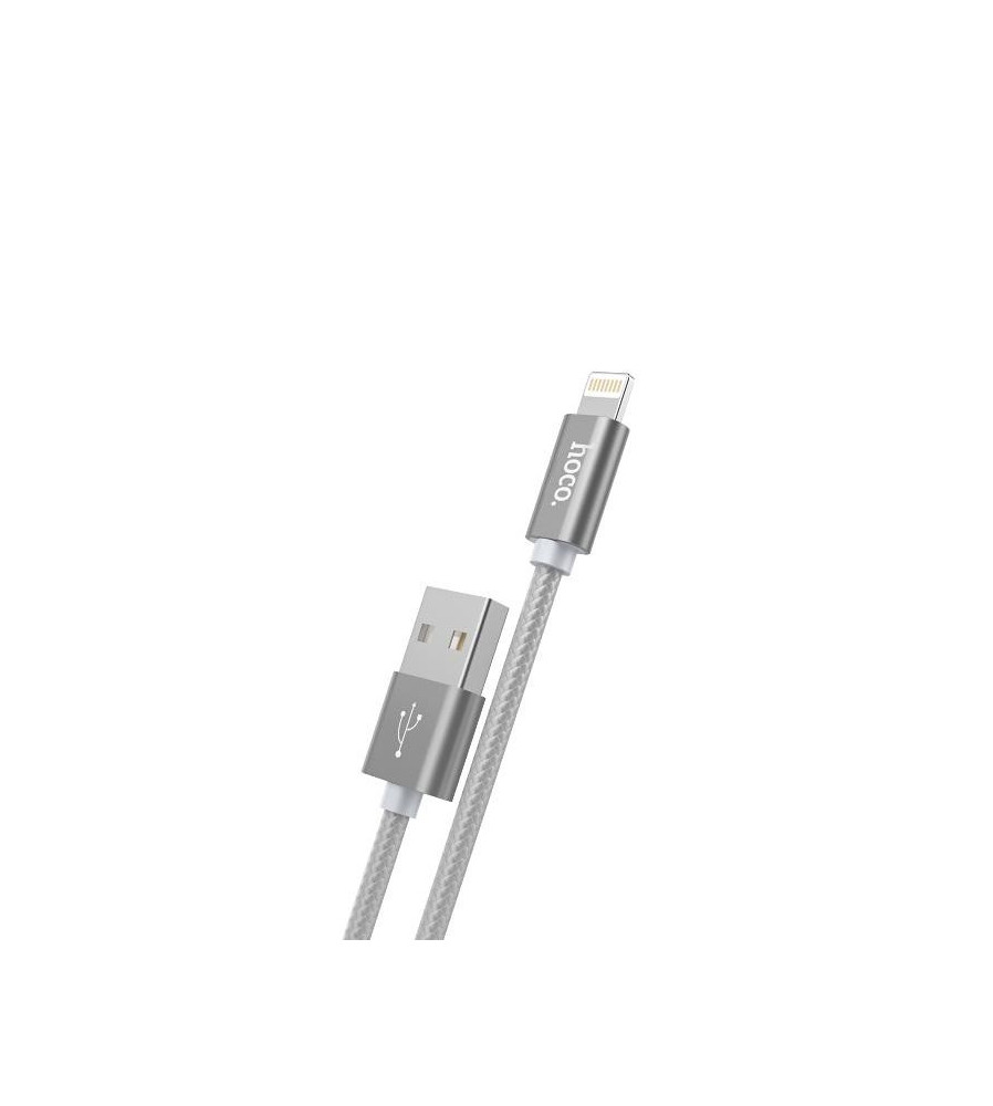 HOCO - Hoco Knitted X2 Cablu de date USB 2.0 la Lightning pentru Apple iPhone - iPhone cabluri de date  - H100167-CB