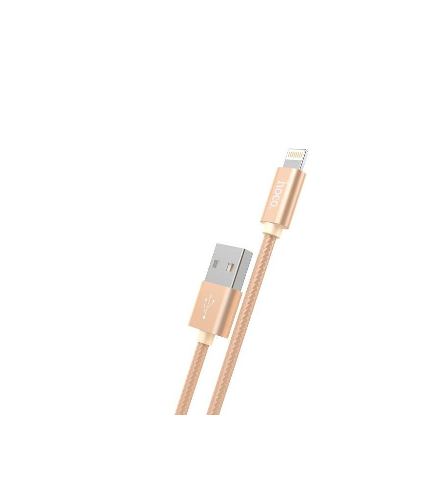 HOCO - Hoco Knitted X2 Cablu de date USB 2.0 la Lightning pentru Apple iPhone - iPhone cabluri de date  - H100167-CB