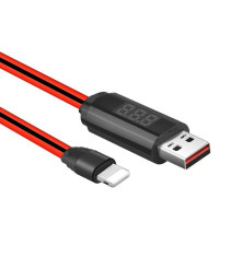 HOCO - Hoco cablu Lightning IPhone la USB cu timer LED-display - iPhone cabluri de date - H100173-CB