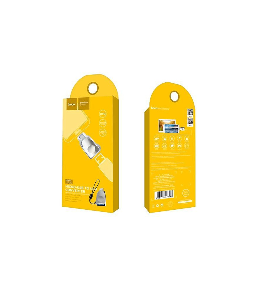 HOCO - HOCO UA10 - Micro USB la USB OTG adaptor si convertor - Adaptoare USB  - H61136