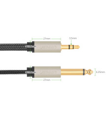 UGREEN - UGREEN Cablu audio Jack 3.5mm Male la 6.35mm Male - Cabluri audio - UG085-CB