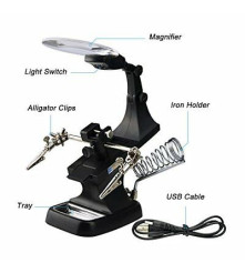 Oem - Lupa Gadget cu brate 3x si 4.5x Zoom cu lumina LED - Lupe și Microscoape - AL322-CB