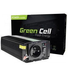 Green Cell - 1000W DC 24V la 230V cu USB Convertor Inverter curent - Invertoare pentru baterii - GC004