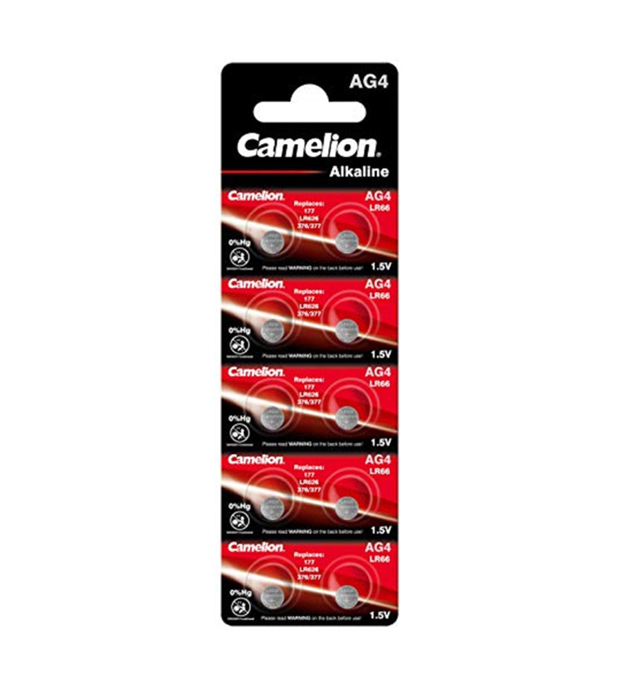 Camelion - Camelion G4 / AG4 / L626 / SR626 / 377 / 37 1.5V Alkaline baterie plata pentru ceas - Baterii plate - BS388-CB