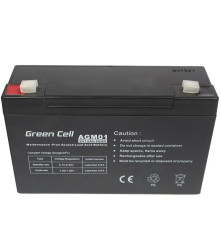 Green Cell - Baterie Green Cell 6V 12Ah (4.6mm) 12000mAh VRLA AGM - Baterii Plumb-acid - GC049