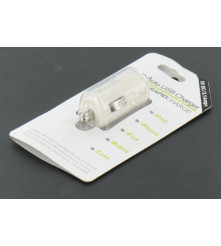 Oem - USB 2.1A Car Charger white for Smartphones and Tablets YAI475-1 - Auto charger - YAI475-1