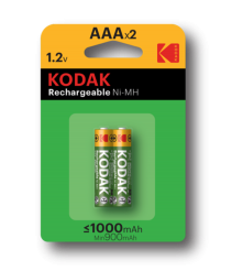 Kodak - Baterie reincarcabila Kodak 1000mAh AAA 1.2V NiMH - Format AAA - BS415-CB