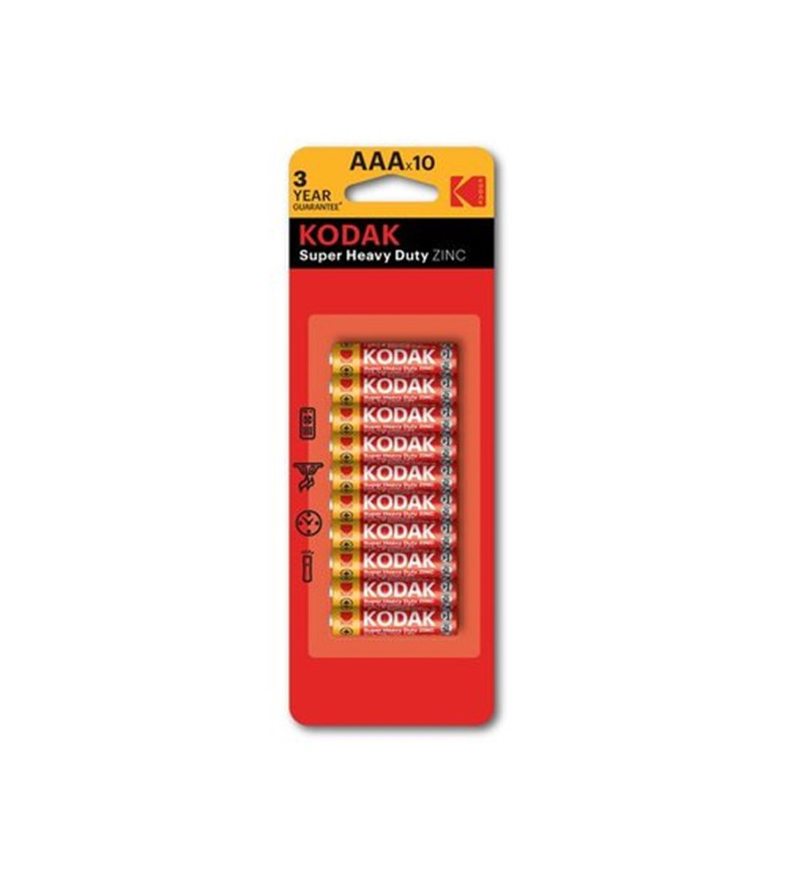 Kodak - Kodak AAA/LR03 ZINC Super Heavy Duty alkaline 1.5V - 10 Bucati - Format AAA - BS421-CB