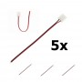 Oem - Cablu conector cu 2 ace 10mm pentru benzi LED tip IP65 (5 bucati) - Conectori LED - LSCC30