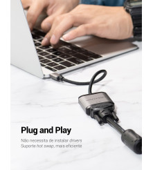Vention - VENTION Adaptor USB C la VGA cu iesire Full HD 1080P @ 60Hz - Adaptoare USB  - V108