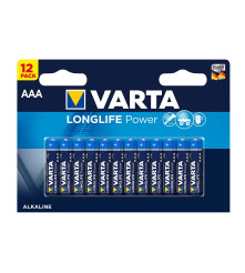 Varta - AAA LR03 Varta Longlife Power alkaline battery 1.5V - 12 Pieces / Blister - Size AAA - BS460-CB