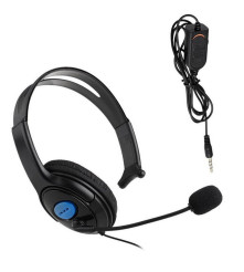 Oem - Casca single cu fir si microfon pentru Sony PS4 3,5 mm - Gaming Headset - PlayStation 4 - AL1094