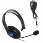 Oem - Casca single cu fir si microfon pentru Sony PS4 3,5 mm - Gaming Headset - PlayStation 4 - AL1094