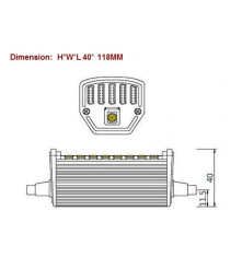 Oem - R7S 118mm 15W 48x SMD 5730 LED Lamp Alb (lumina de zi) - Reglabil - Becuri tubulare - AL1095-WD