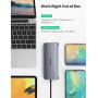 UGREEN - 10in1 USB-C PD C Type USB C la 4K HDMI USB-C VGA RJ45 USB 3.0 3.5mm Audio Port SD TF Card - Adaptoare USB  - UG-80133