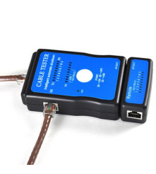 Oem - Tester cablu LAN USB RJ45 RJ11 / RJ12 Retea ethernet CAT5 UTP M726AT - Instrumente de rețea - YNK001-1