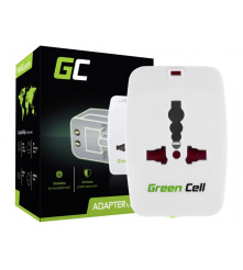 Green Cell - Green Cell univerzális világméretű elektromos fali aljzat US EU UK AU JP CN adapter - Fali dugók és adapterek - ...