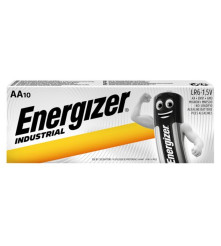 Duracell - 10 x Baterie alcalina Energizer industrial AA/LR6 1.5V - Format AA - NK448