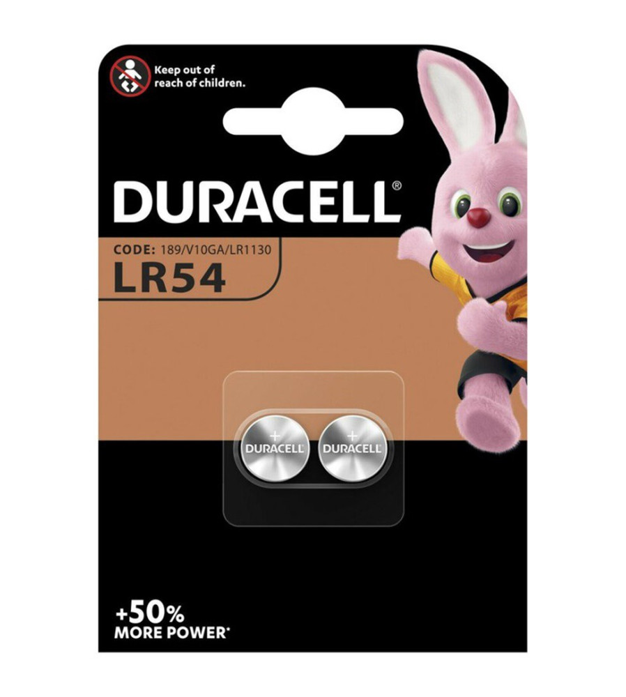 Duracell - Duracell G10 / LR54 / 189 / AG10 baterie plată (Duo Blister) - Baterii plate - NK264-CB