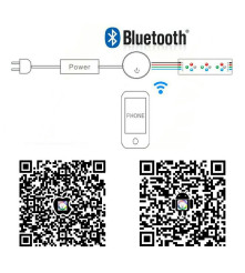 Oem - Controler Bluetooth 12V-24V Controller WiFi pentru muzica Banda LED RGB RGBW - Accessorii LED - LCR93