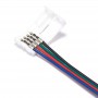 Oem - 10mm 4 Pin RGB LED Click to Wire 15cm Sarma cablu conector - Conectori LED - LSCC03