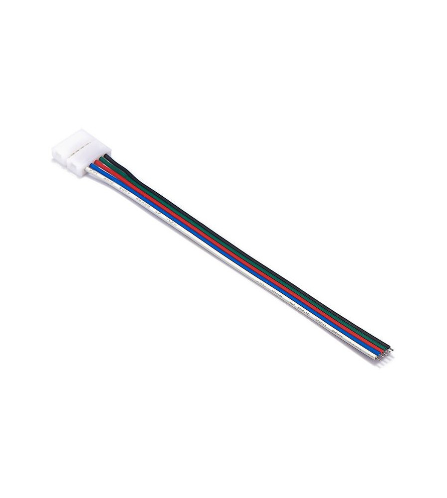 Oem - 12mm 5 Pin RGBW RGBWW LED Click to Wire 15cm Sarma cablu conector - Conectori LED - LSCC62