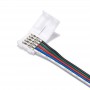 Oem - 12mm 5 Pin RGBW RGBWW LED Click to Wire 15cm Sarma cablu conector - Conectori LED - LSCC62