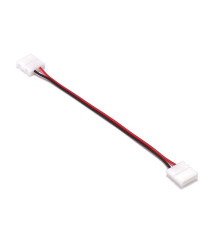 Oem - 10mm 2 Pin Single Color LED Strip Click to Click 15cm Sarma cablu conector - Conectori LED - LSCC05