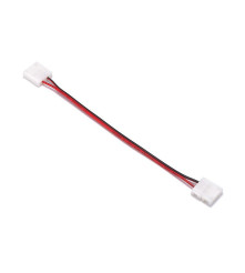Oem - 10mm 2 Pin Single Color LED Strip Click to Click 15cm Sarma cablu conector - Conectori LED - LSCC05