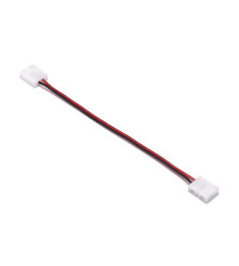 Oem - 8mm 2 Pin Single Color LED Strip Click to Click 15cm Sarma cablu conector - Conectori LED - LSCC04