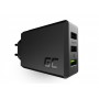 Green Cell - Incarcator USB 30W 3 Surse, incarcator rapid / incarcator inteligent - Încărcătoare AC - GC094