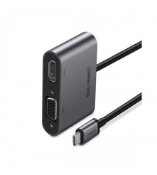 UGREEN - Convertor USB-C la HDMI si VGA (compatibil cu Thunderbolt 3 Port) - Adaptoare USB  - UG-30843-CB