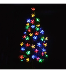 Oem - Ghirlanda luminoasa cu 10 becuri LED, model flori de cires - Decorațiuni grădina - TZ014