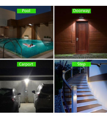 - Solar wall lamp with 36 LEDs, motion sensor - Solar lamps and decorations - TZ006