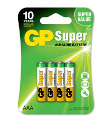 GP - Baterii GP Super Alkaline AAA LR03/1.5V - Format AAA - BS494