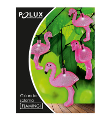 Polux - Ghirlanda luminoasa solara cu LED, model Flamingo - Lămpi și decorațiuni solare - PL003
